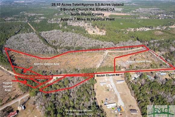 28.2 Acres of Land for Sale in Ellabell, Georgia
