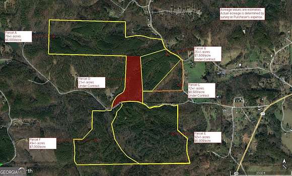 92 Acres of Land for Sale in Ranger, Georgia
