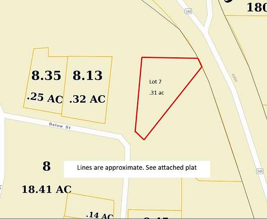 0.31 Acres of Residential Land for Sale in Ecru, Mississippi