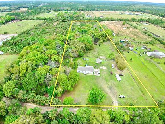 10 Acres of Land with Home for Sale in Osteen, Florida