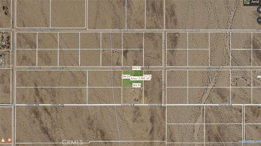 2.5 Acres of Land for Sale in Helendale, California