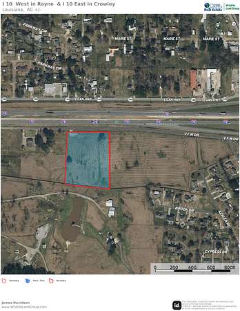 3 Acres of Commercial Land for Sale in Crowley, Louisiana