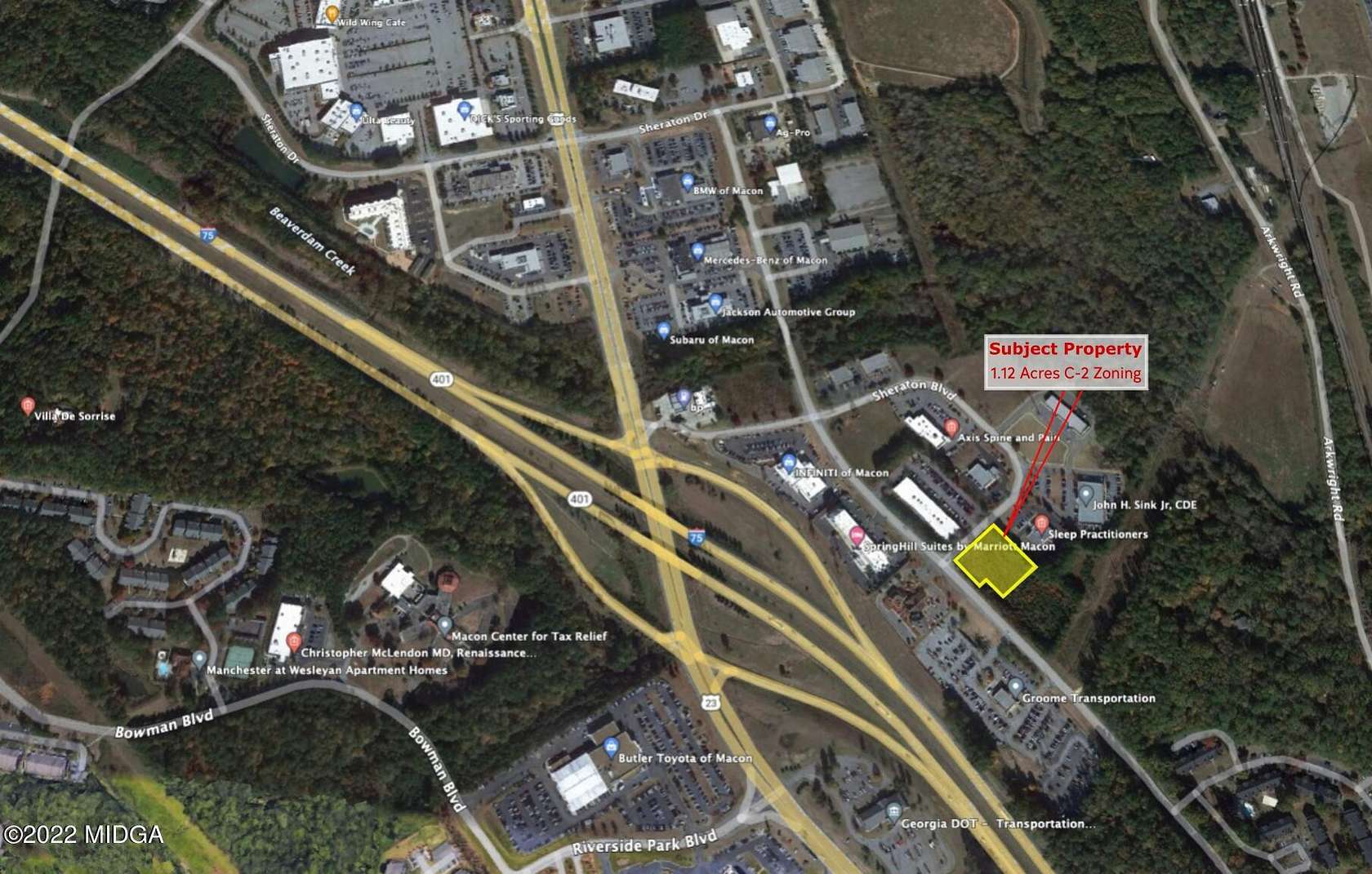 1.1 Acres of Commercial Land for Sale in Macon, Georgia