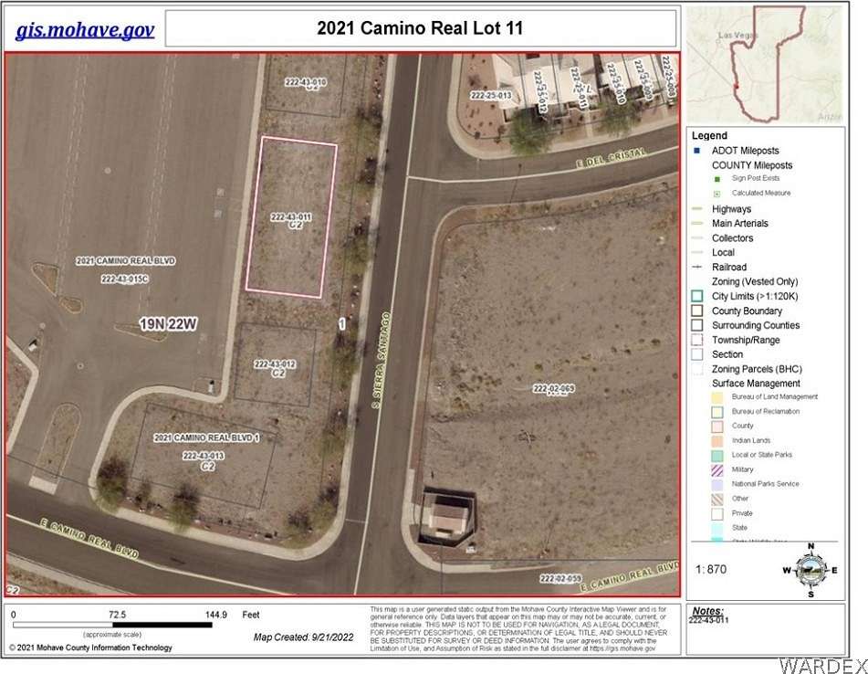 0.14 Acres of Commercial Land for Sale in Bullhead City, Arizona