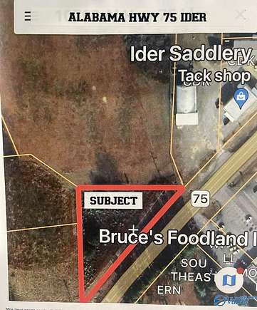 0.9 Acres of Commercial Land for Sale in Ider, Alabama