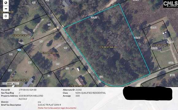 3 Acres of Residential Land for Sale in Alcolu, South Carolina