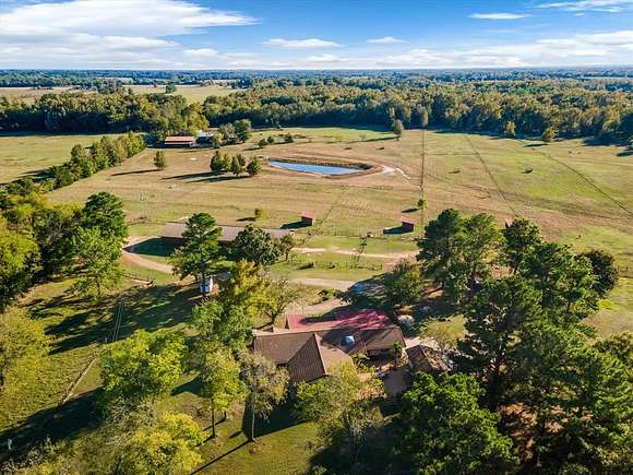 44.5 Acres of Agricultural Land with Home for Sale in Winnsboro, Texas