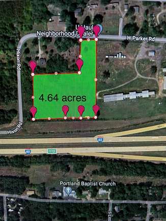 4.6 Acres of Commercial Land for Sale in Plumerville, Arkansas