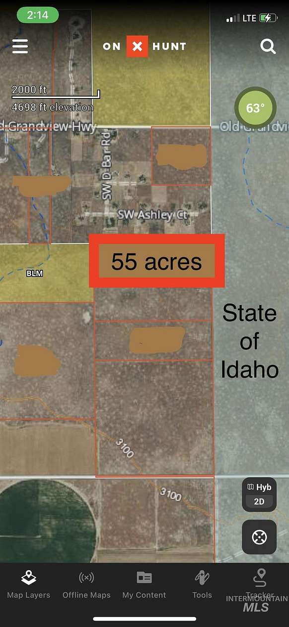 55 Acres of Land for Sale in Mountain Home, Idaho