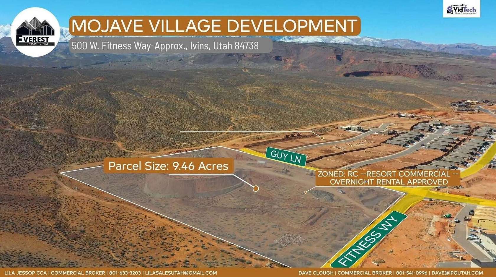 9.5 Acres of Mixed-Use Land for Sale in Ivins, Utah