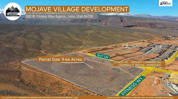 9.5 Acres of Mixed-Use Land for Sale in Ivins, Utah