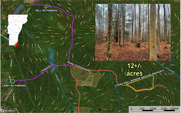 12 Acres of Recreational Land for Sale in Halifax, Vermont
