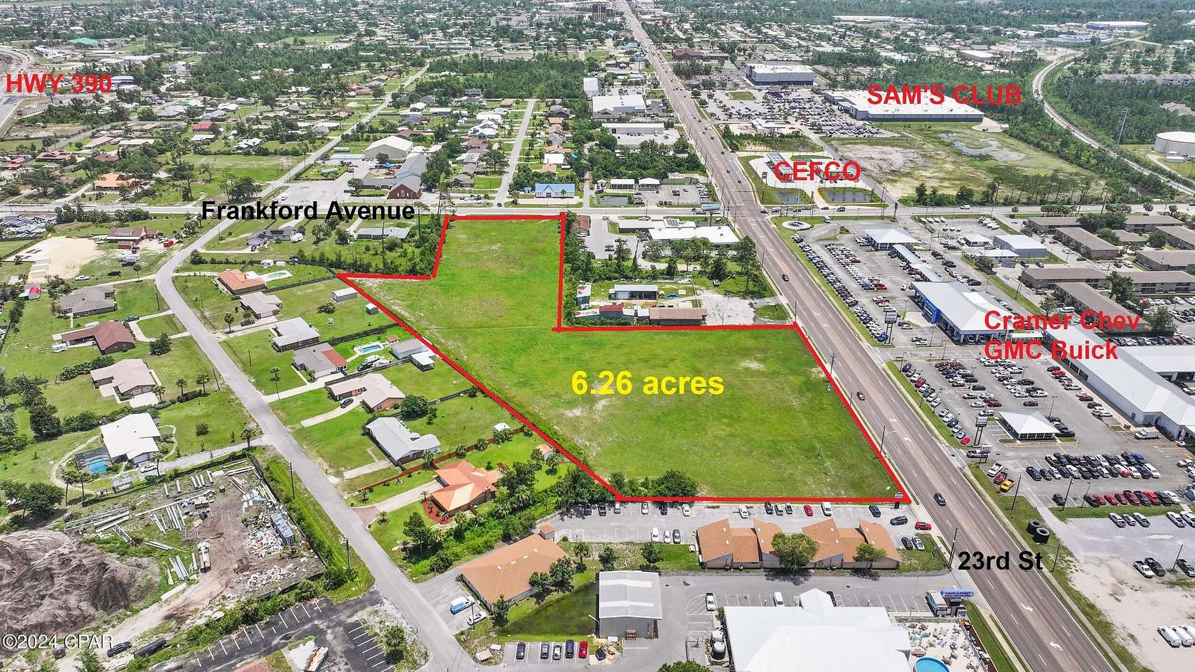 6.2 Acres of Mixed-Use Land for Sale in Panama City, Florida