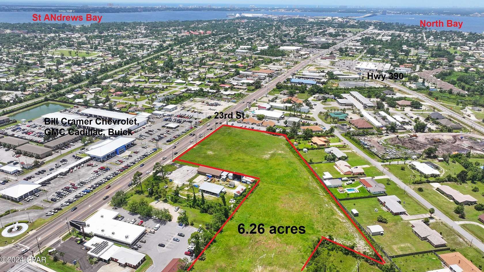 6.24 Acres of Mixed-Use Land for Sale in Panama City, Florida