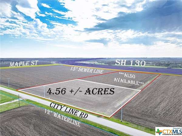 4.56 Acres of Commercial Land for Sale in Lockhart, Texas