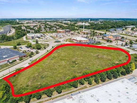 7.2 Acres of Commercial Land for Sale in Coralville, Iowa