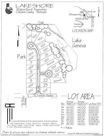 0.21 Acres of Residential Land for Sale in Waterford, Michigan