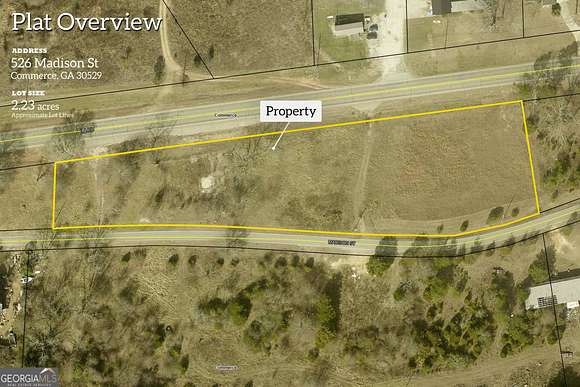 2.2 Acres of Commercial Land for Sale in Commerce, Georgia