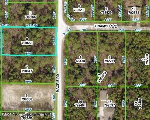 0.99 Acres of Residential Land for Sale in Weeki Wachee, Florida