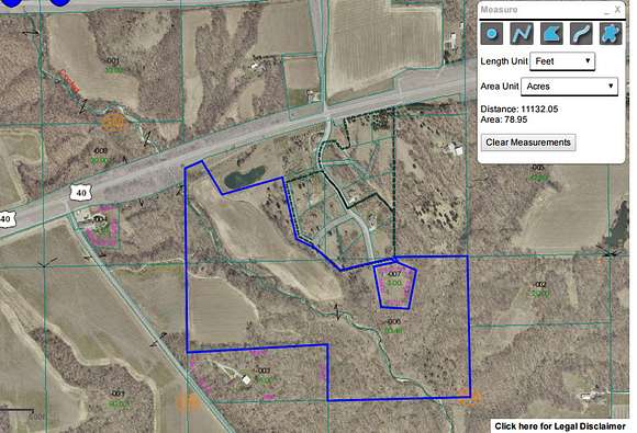 79 Acres of Recreational Land & Farm for Sale in Dennison, Illinois
