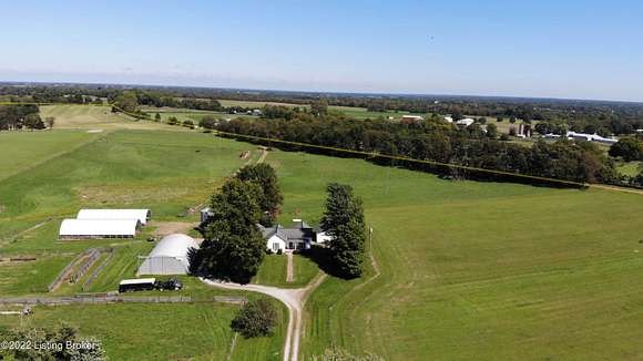 15.6 Acres of Land with Home for Sale in Shelbyville, Kentucky