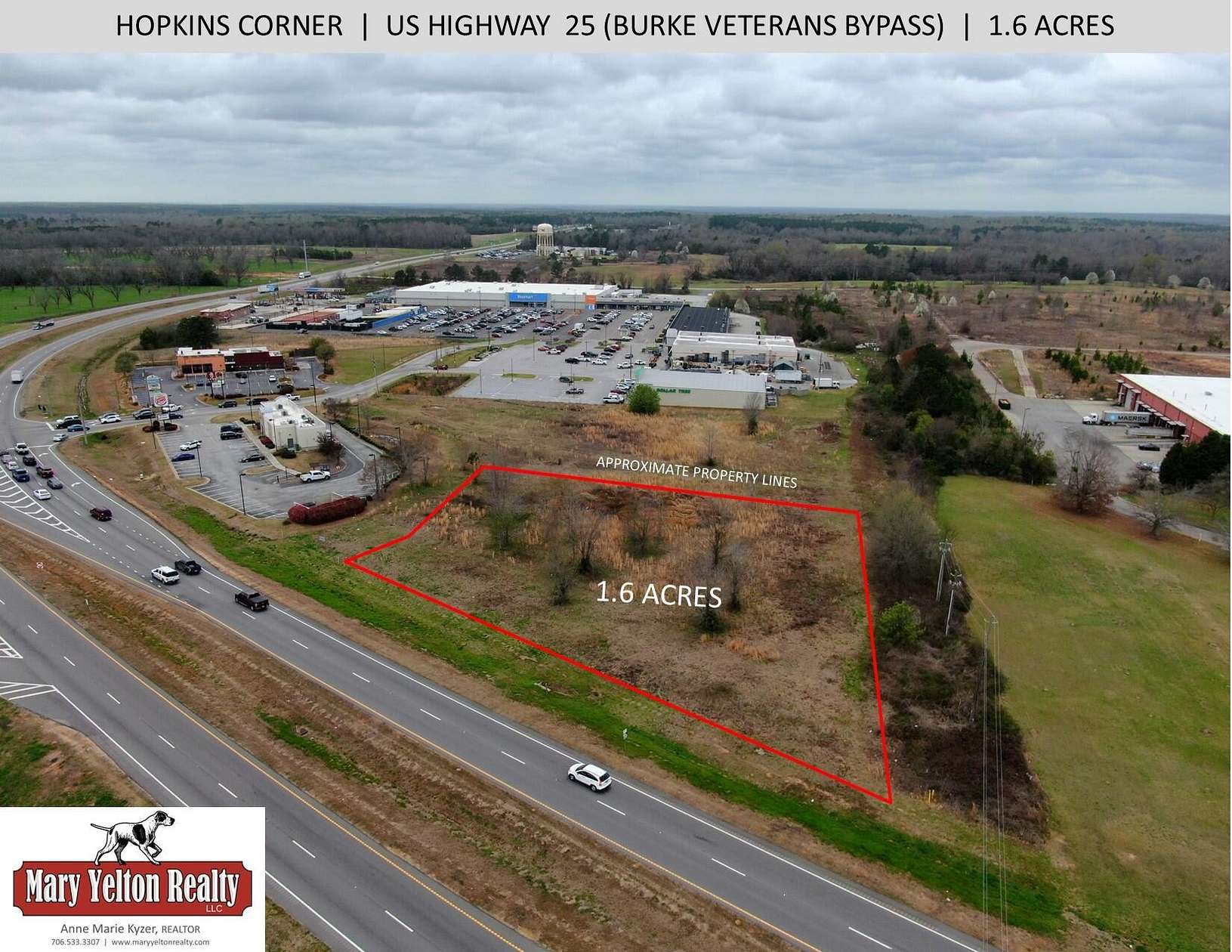 1.6 Acres of Commercial Land for Sale in Waynesboro, Georgia