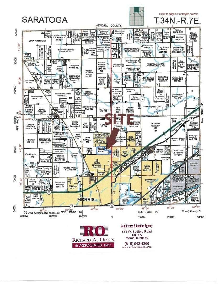 53.4 Acres of Land for Sale in Morris, Illinois