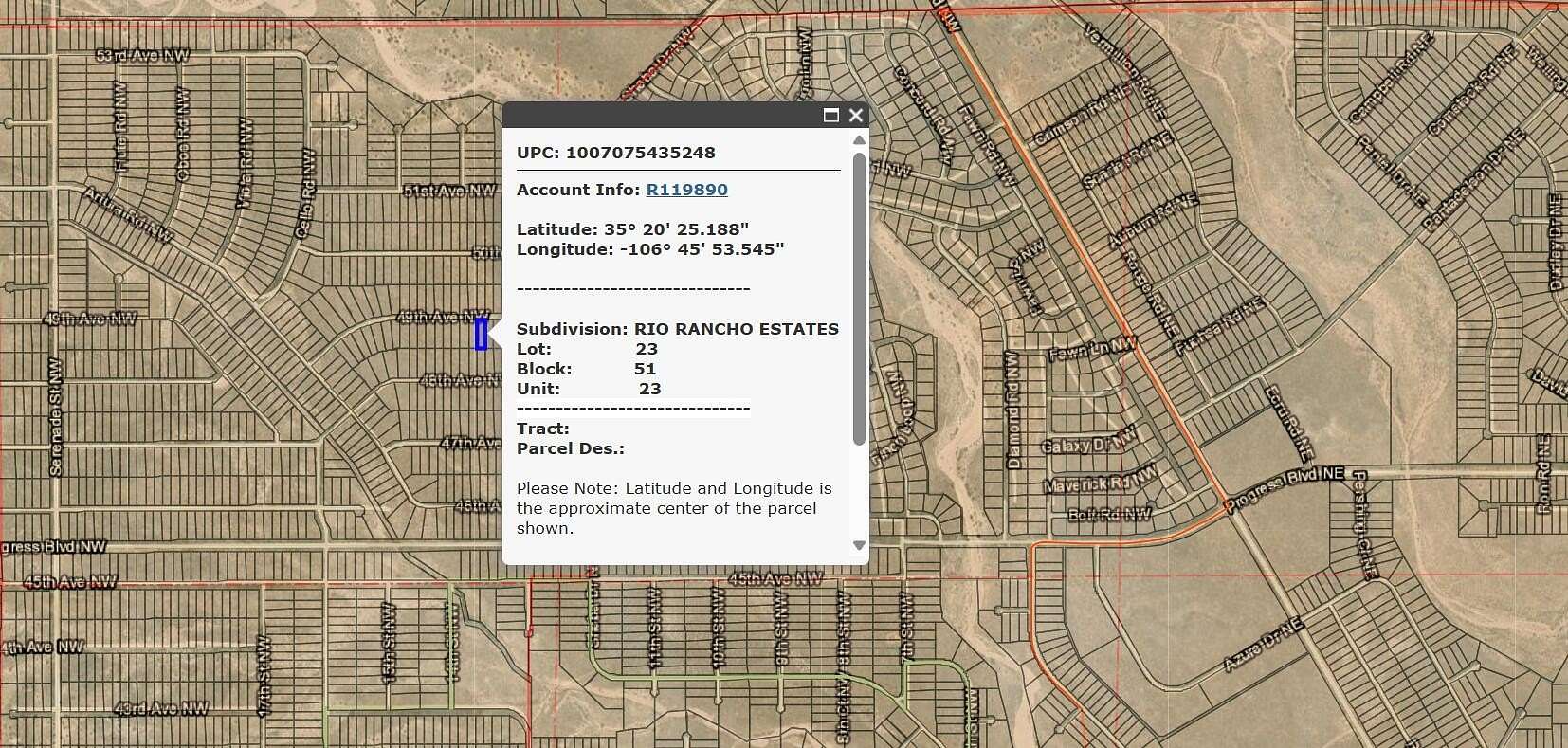0.5 Acres of Land for Sale in Rio Rancho, New Mexico