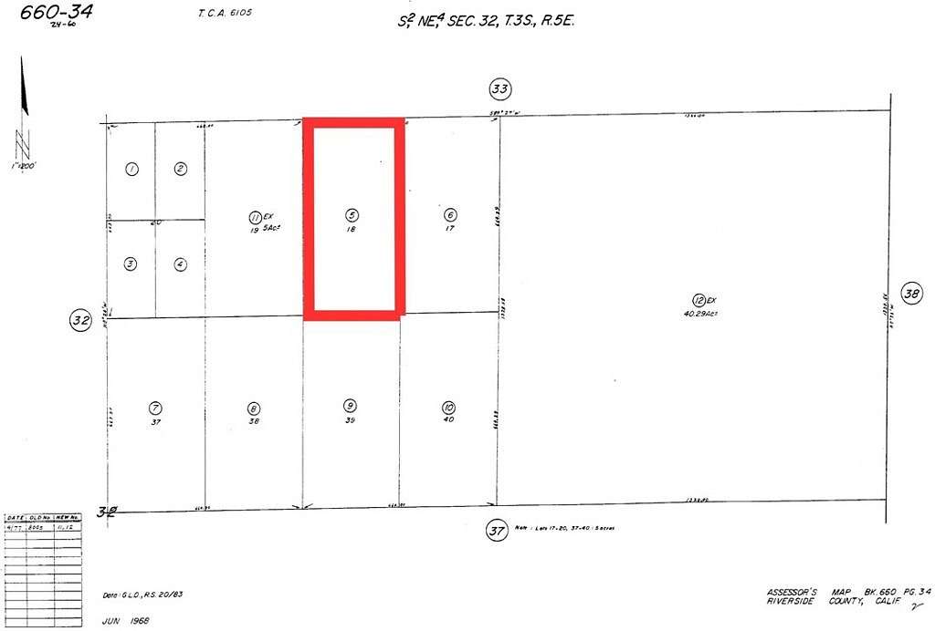 5 Acres of Land for Sale in Cathedral City, California