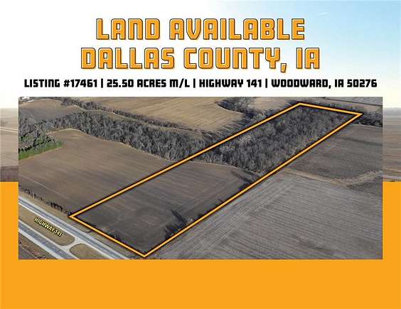 25.5 Acres of Agricultural Land for Sale in Woodward, Iowa