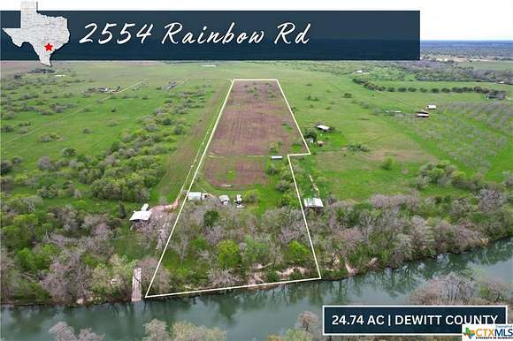 24.6 Acres of Improved Recreational Land & Farm for Sale in Cuero, Texas