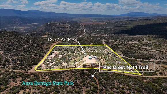 18.7 Acres of Land for Sale in Anza, California