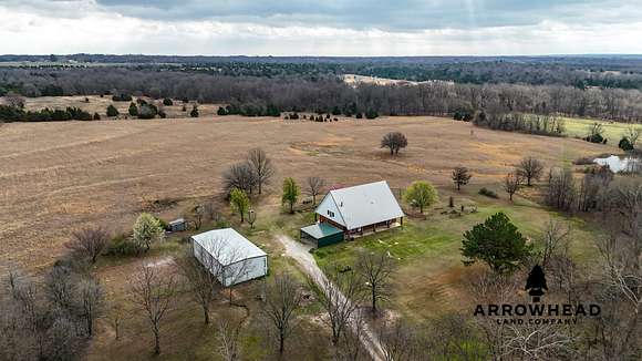 25 Acres of Recreational Land with Home for Sale in Paden, Oklahoma
