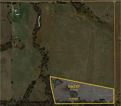 20 Acres of Recreational Land & Farm for Sale in Perkins, Oklahoma