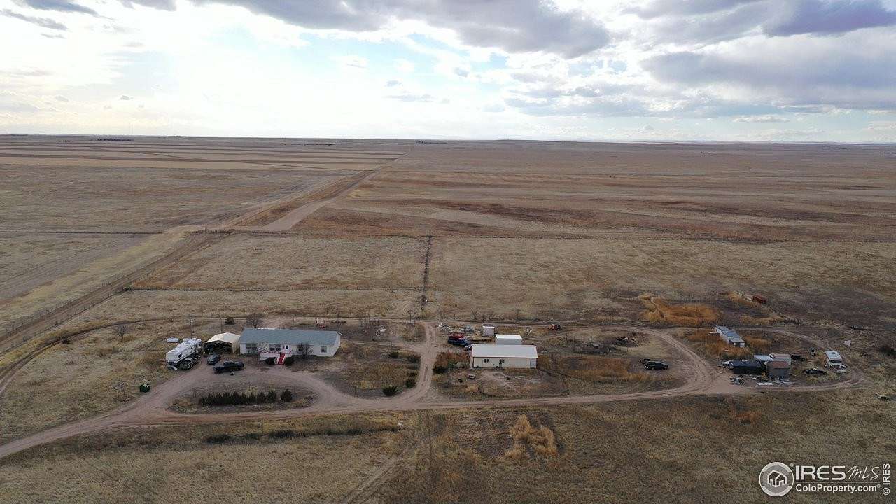 78.5 Acres of Land with Home for Sale in Briggsdale, Colorado