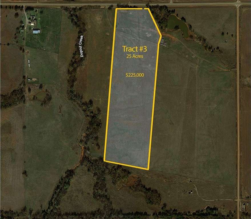 25 Acres of Recreational Land & Farm for Sale in Perkins, Oklahoma