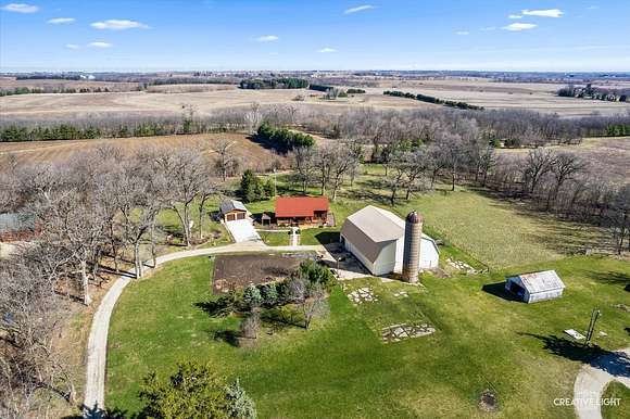 7.3 Acres of Land with Home for Sale in Earlville, Illinois