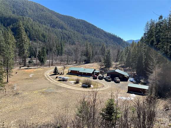 3.2 Acres of Residential Land with Home for Sale in Trout Creek, Montana