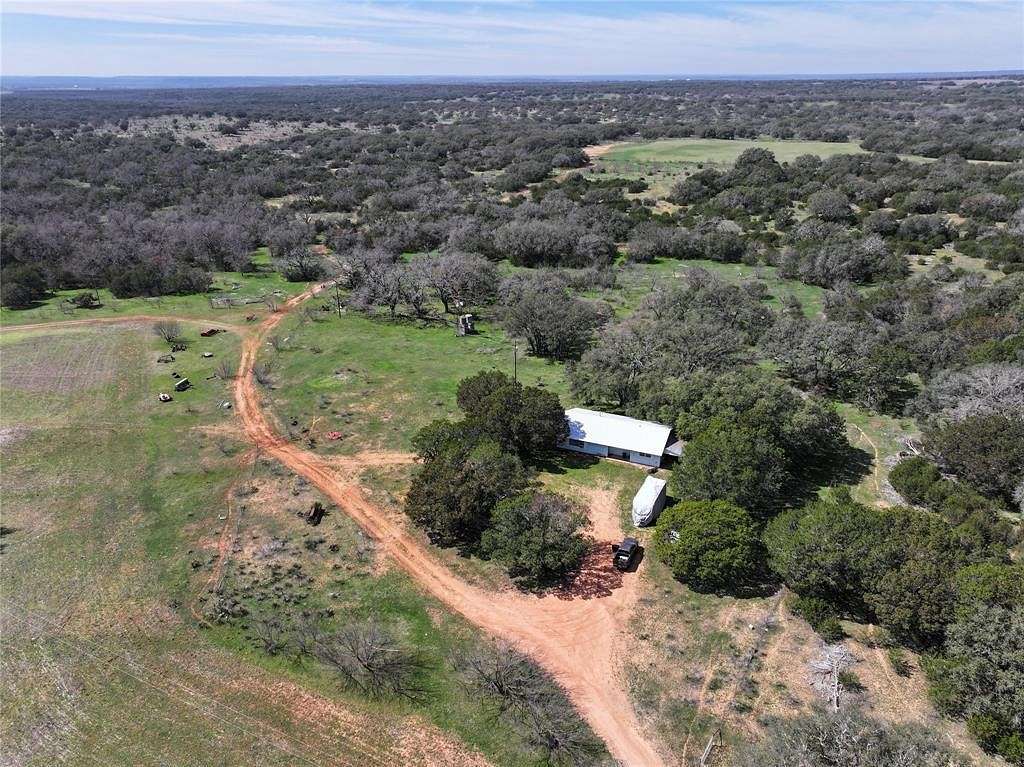 160 Acres of Agricultural Land with Home for Sale in Goldthwaite, Texas