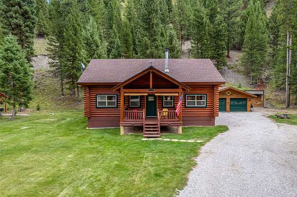 10.3 Acres of Recreational Land with Home for Sale in Darby, Montana