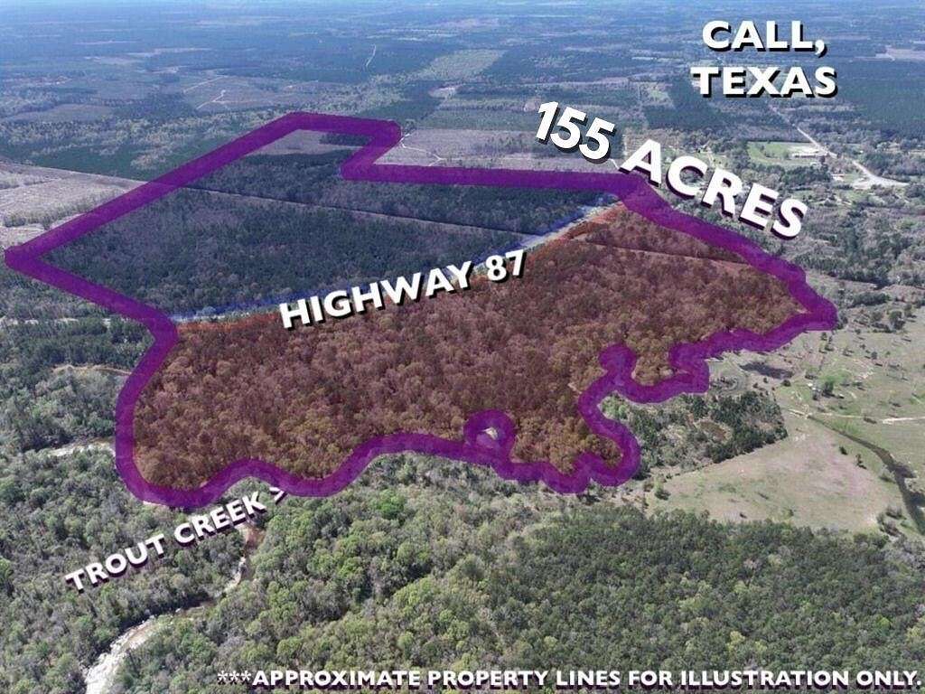 155 Acres of Recreational Land for Sale in Call, Texas