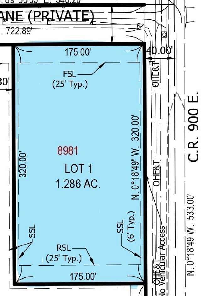 1.286 Acres of Residential Land for Sale in Lafayette, Indiana