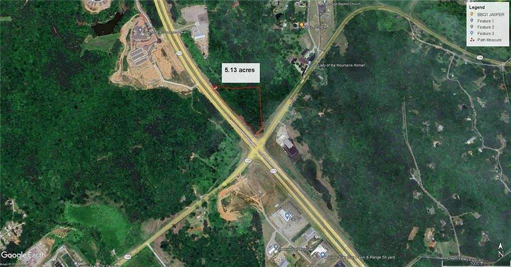 5.1 Acres of Commercial Land for Sale in Jasper, Georgia