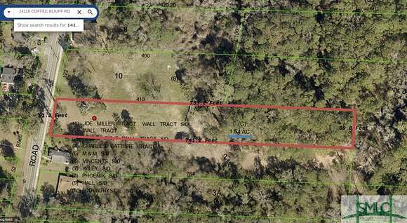 1.5 Acres of Residential Land for Sale in Savannah, Georgia