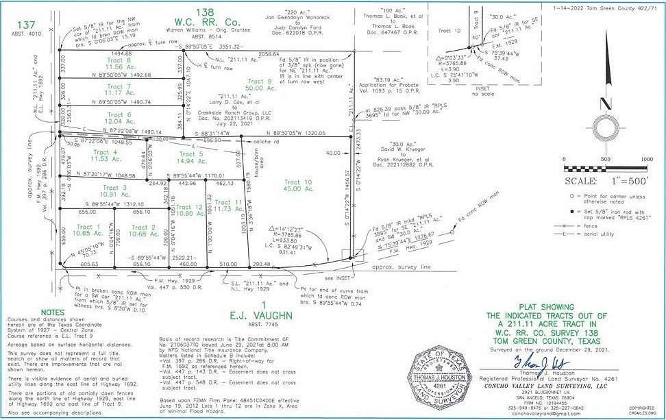 11.53 Acres of Land for Sale in Miles, Texas