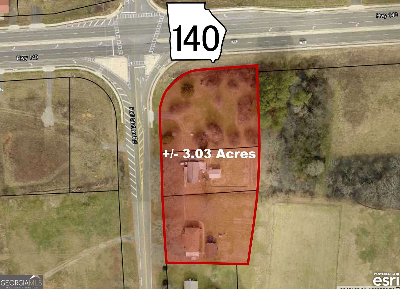 3 Acres of Commercial Land for Sale in Adairsville, Georgia