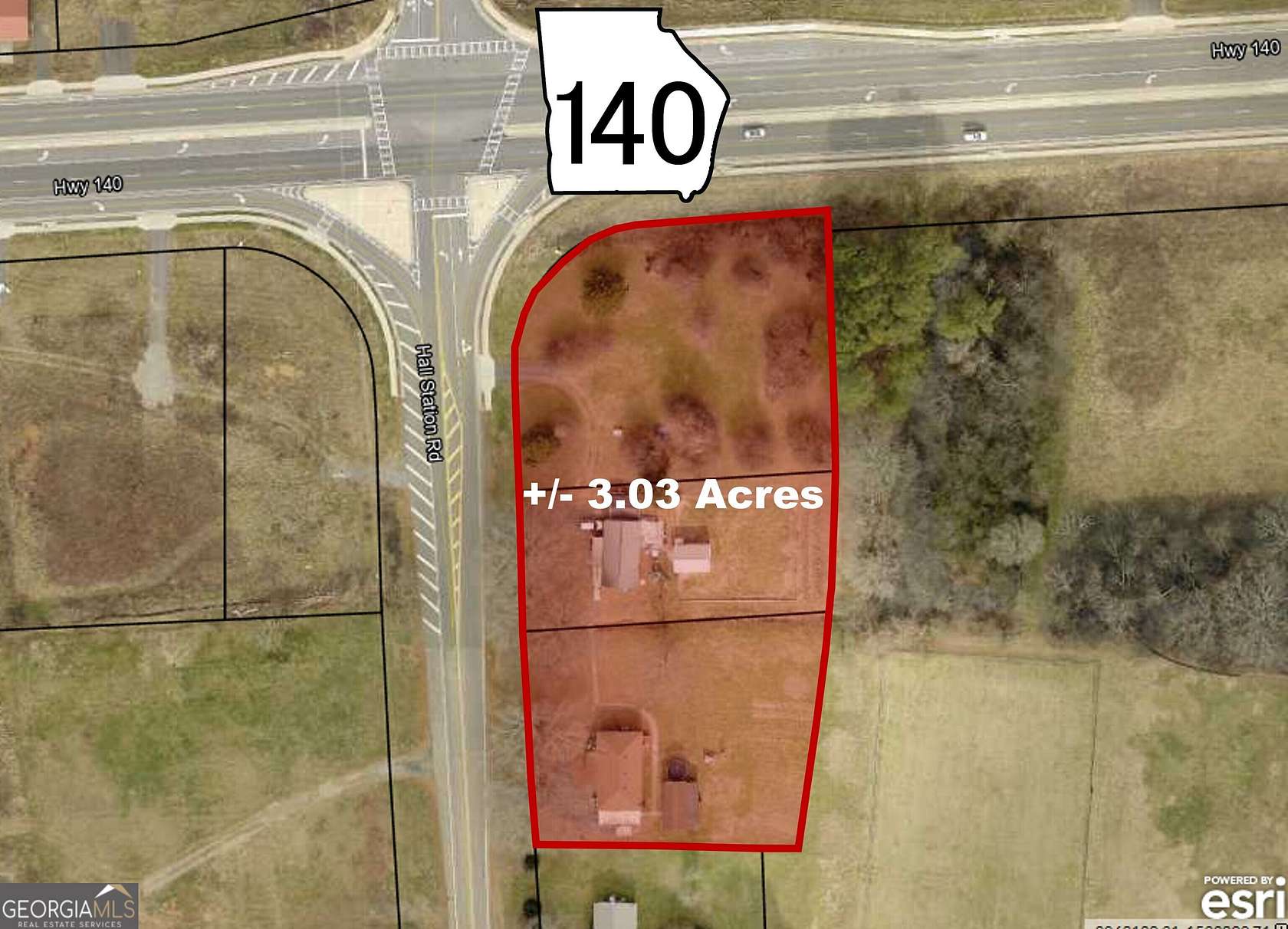 3.03 Acres of Commercial Land for Sale in Adairsville, Georgia