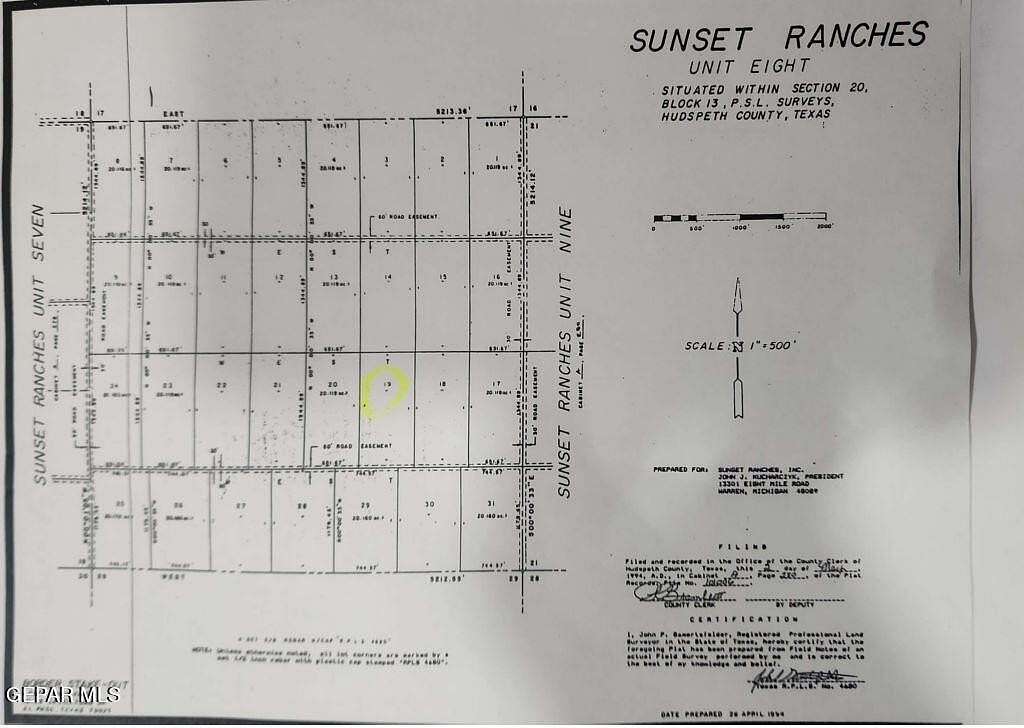 20 Acres of Land for Sale in Sierra Blanca, Texas