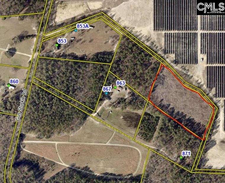 5 Acres of Residential Land for Sale in Swansea, South Carolina