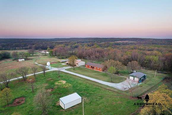 395 Acres of Land with Home for Sale in Boley, Oklahoma